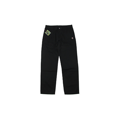 ONE POINT WIDE FIT CHINO PANTS (BLACK)