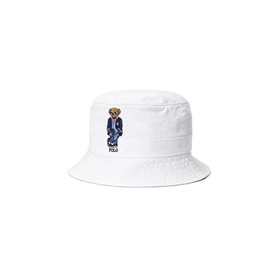 LOFT BEAR BUCKET HAT (WHITE)