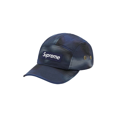 WASHED SATIN CAMO CAMP CAP (BLUE CAMO)