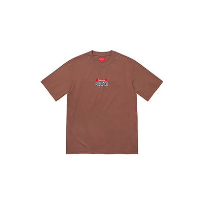 GONZ NAMETAG S/S TOP (BROWN)