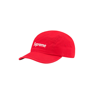 WASHED CHINO TWILL CAMP CAP (RED)