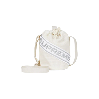 SMALL CINCH POUCH (WHITE)